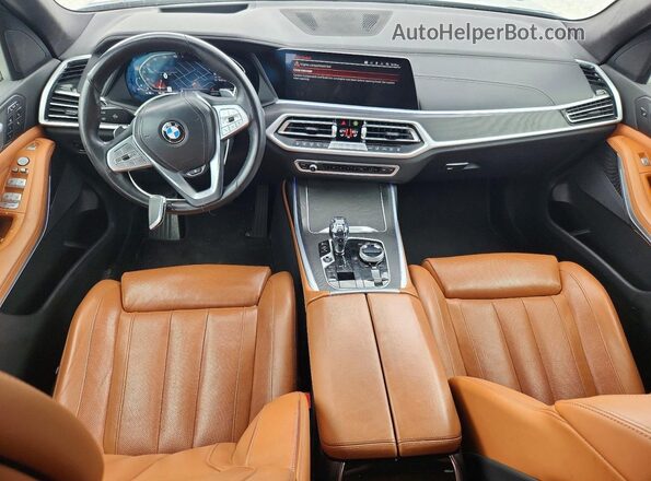 5UXCW2C04N9M14080 2022 BMW X7 Gray Вид панелі приладів