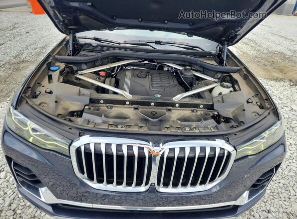 5UXCW2C04N9M14080 2022 BMW X7 Gray Вид підкапотного простору