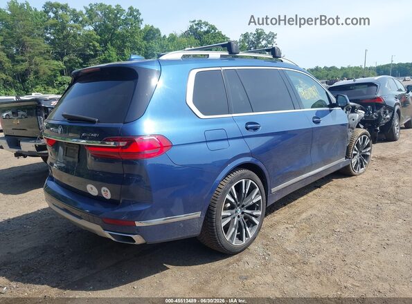 5UXCW2C05L9A01858 2020 BMW X7 Blue Trasero derecho