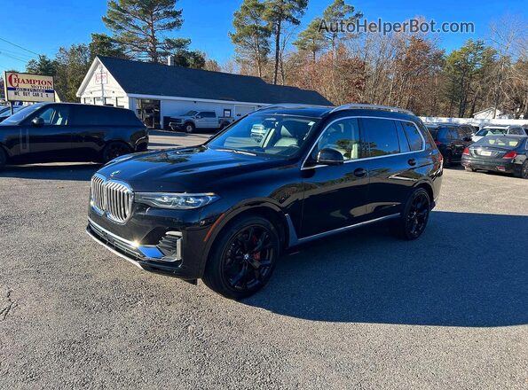 5UXCW2C05L9B19506 2020 BMW X7 Black Rear left