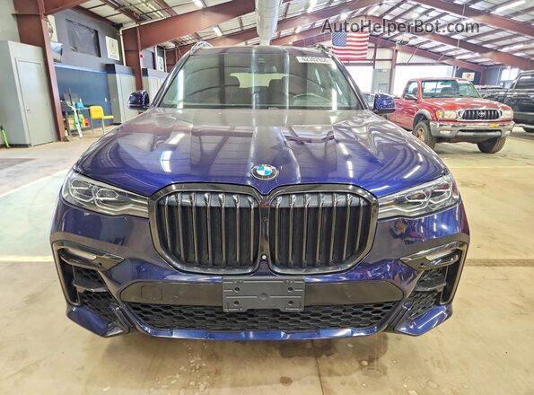5UXCW2C05M9H18746 2021 BMW X7 Blue Vista frontal