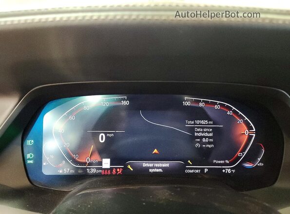 5UXCW2C05M9H18746 2021 BMW X7 Blue Vista del cuadro de instrumentos
