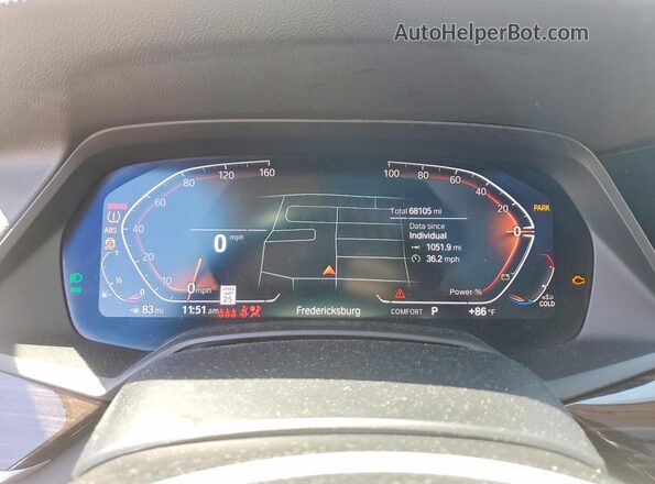 5UXCW2C05M9H62066 2021 BMW X7 Черный Вид щитка приборов