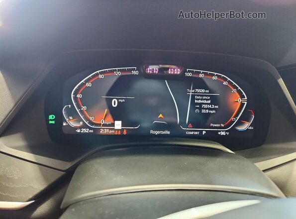 5UXCW2C06N9K98431 2022 BMW X7 Белый Вид щитка приборов