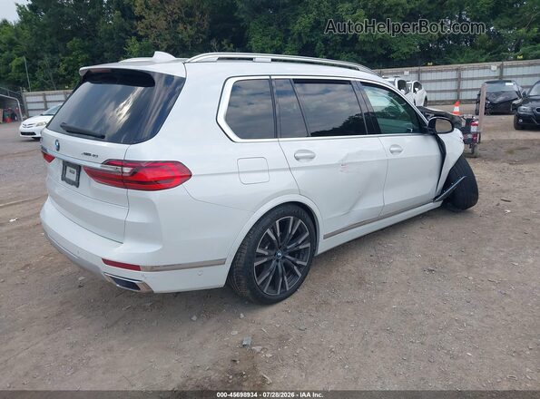 5UXCW2C09M9E40756 2021 BMW X7 White Tył prawy