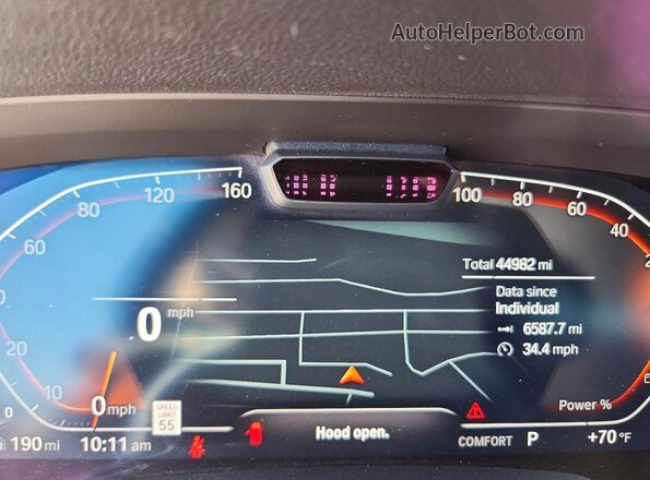 5UXCW2C0XN9M94050 2022 BMW X7 Серый Вид щитка приборов