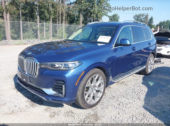 5UXCW2C52KL083641 2019 BMW X7 Dark Blue Front left