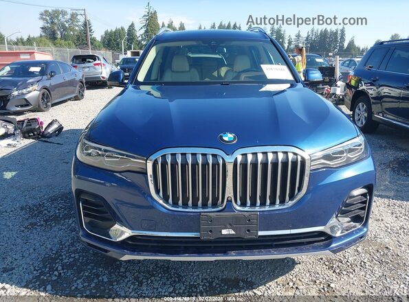 5UXCW2C52KL083641 2019 BMW X7 Dark Blue Rear interior view