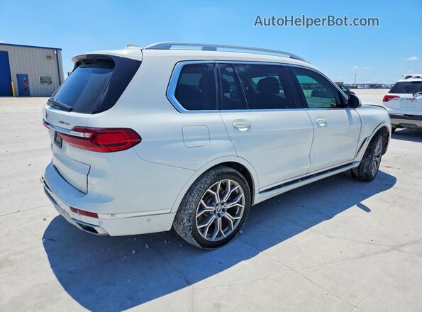 5UXCW2C54KL086993 2019 BMW X7 White Trasero derecho