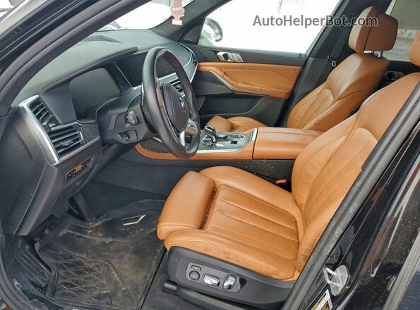 5UXCW2C56KL084016 2019 BMW X7 Black წინა სალონის ხედი
