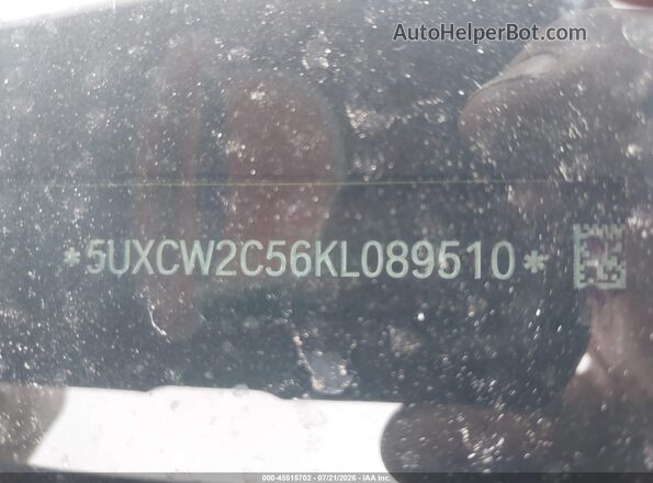 5UXCW2C56KL089510 2019 BMW X7 Black 
