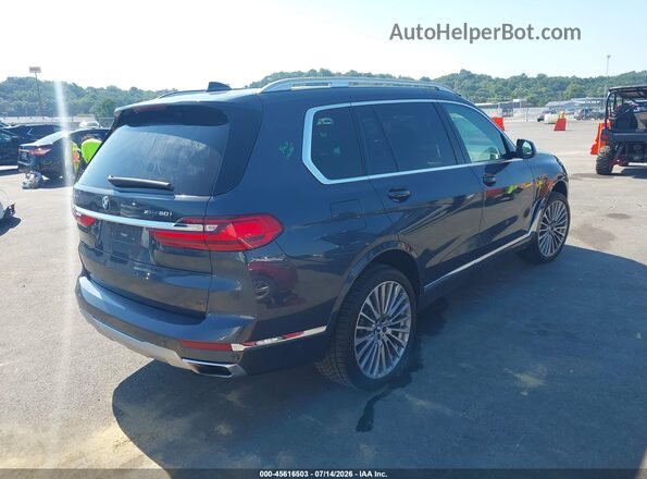 5UXCX4C53KLB39761 2019 BMW X7 Blue Задня права чверть