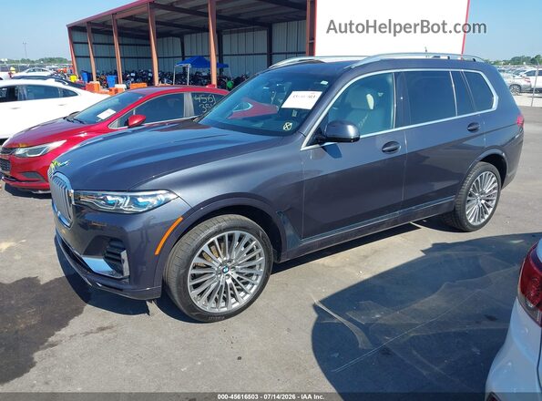 5UXCX4C53KLB39761 2019 BMW X7 Blue Передня ліва чверть
