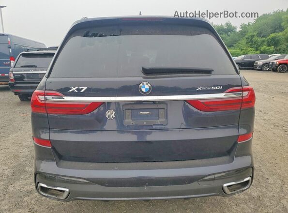 5UXCX4C54KLB39669 2019 BMW X7 Черный Вид сзади