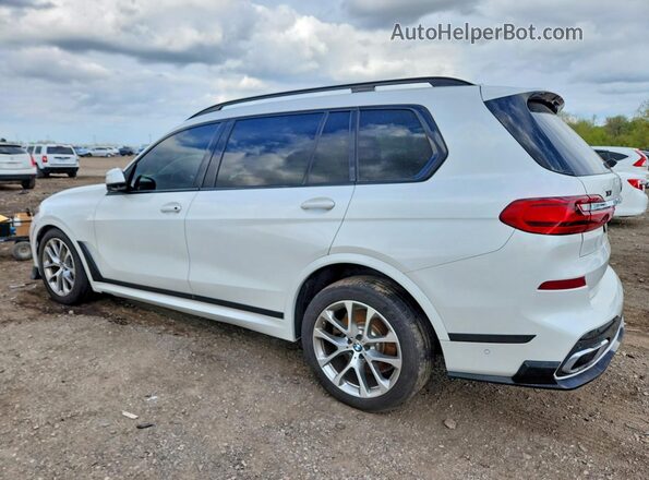 5UXCX4C54KLB40174 2019 BMW X7 White Հետևի ձախ