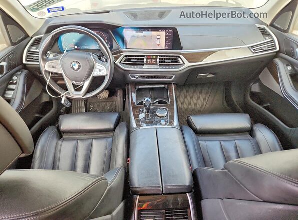 5UXCX4C55KLS36313 2019 BMW X7 White წინა პანელის ხედი