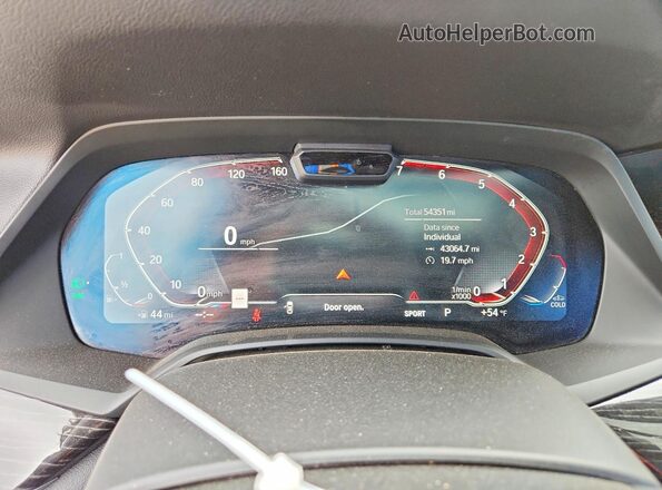 5UXCX4C55KLS36389 2019 BMW X7 Gray Вид щитка приладів