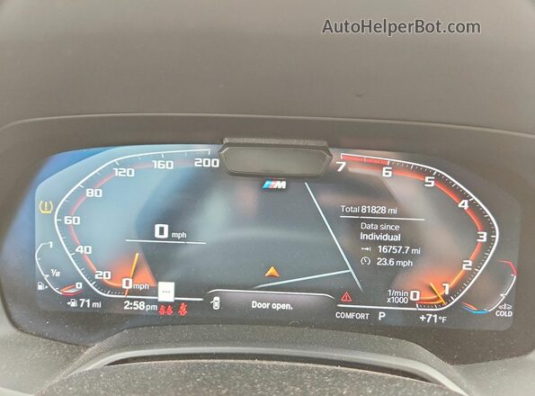 5UXCX4C56KLS36014 2019 BMW X7 Белый Вид щитка приборов