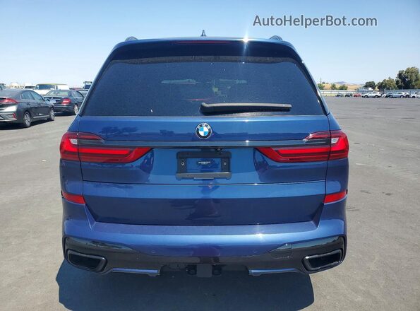 5UXCX4C56KLS37731 2019 BMW X7 Синий Вид сзади