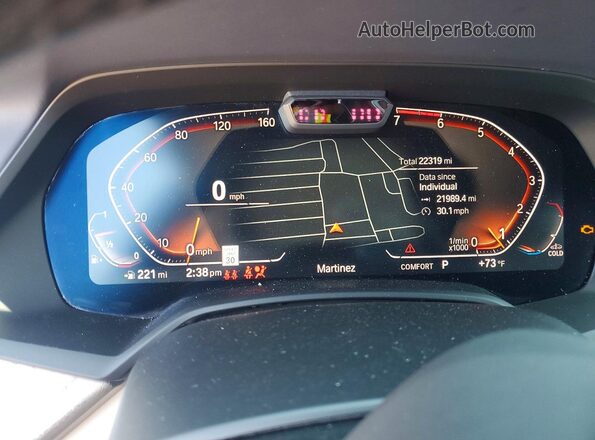 5UXCX4C56KLS37731 2019 BMW X7 Синий Вид щитка приборов