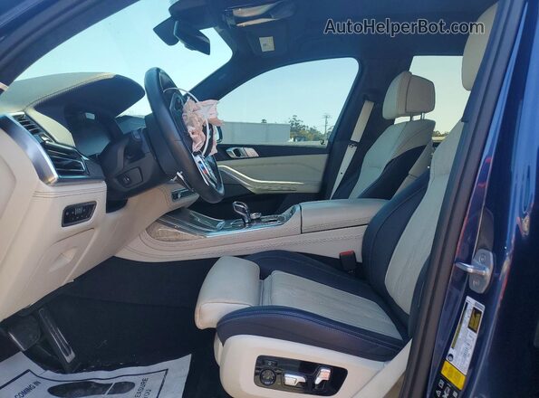5UXCX4C56KLS37731 2019 BMW X7 Синий Вид салона спереди