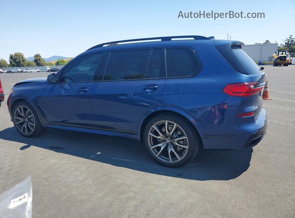 5UXCX4C56KLS37731 2019 BMW X7 Синий Задняя левая четверть