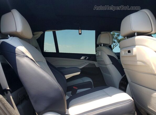5UXCX4C56KLS37731 2019 BMW X7 Синий Вид задних сидений