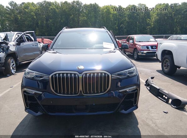 5UXCX6C0XN9J40341 2022 BMW X7 Blue Вид панелі приладів