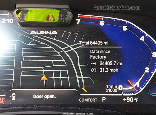 5UXCX6C18M9F67950 2021 BMW ALPINA Синий 