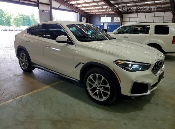 5UXCY4C00L9D49475 2020 BMW X6 White წინა მარჯვენა