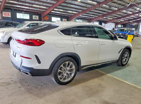 5UXCY4C00L9D49475 2020 BMW X6 White უკანა მარჯვენა
