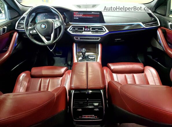 5UXCY4C00L9D49475 2020 BMW X6 White წინა პანელის ხედი