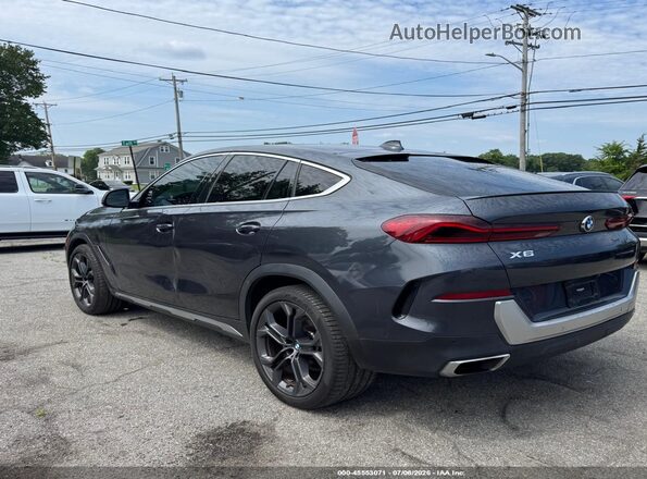 5UXCY4C02M9D86075 2021 BMW X6 Gray Հետևի ձախ