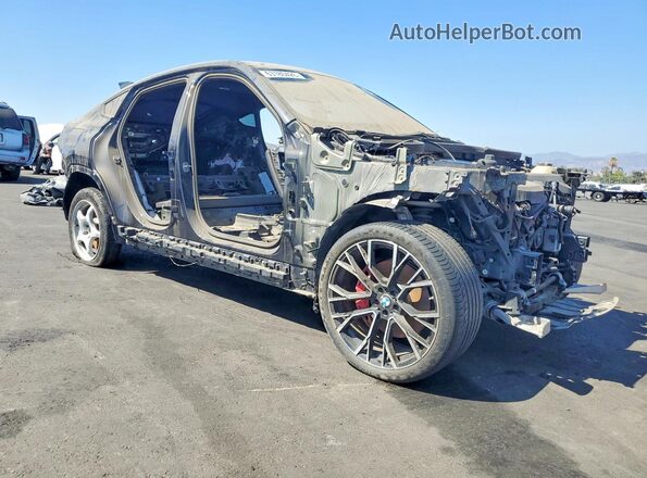 5UXCY4C08M9F11791 2021 BMW X6 Black Передня права чверть