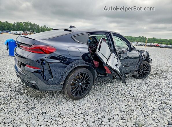5UXCY6C00N9L56406 2022 BMW X6 Blue Tył prawy
