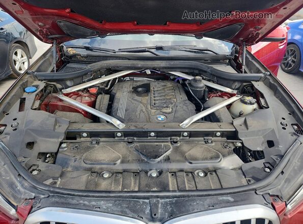 5UXCY6C01M9G25210 2021 BMW X6 Бордовый Вид подкапотного пространства