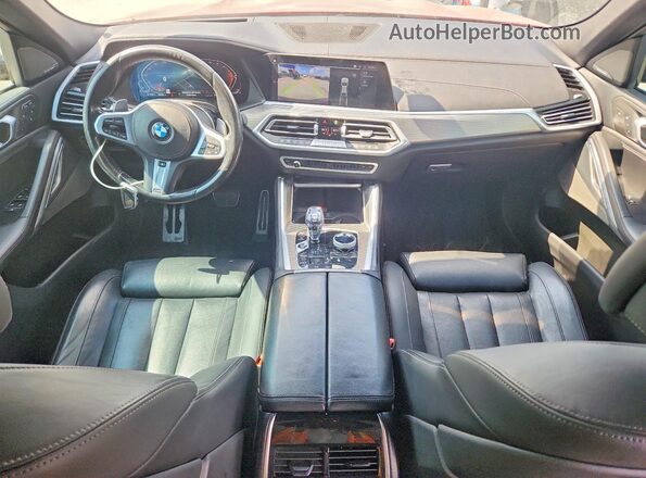 5UXCY6C01M9G25210 2021 BMW X6 Бордовый Вид панели приборов