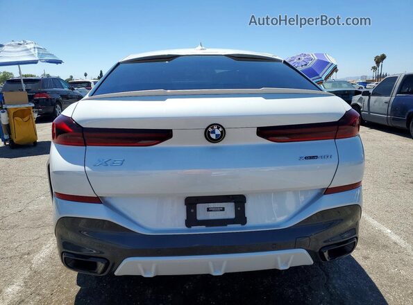 5UXCY6C01P9P02899 2023 BMW X6 White Հետևի տեսք