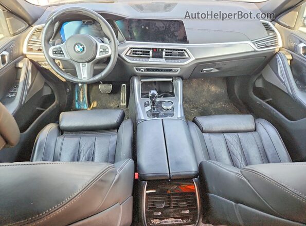 5UXCY6C02P9R83286 2023 BMW X6 Gray Առջևի վահանակի տեսք