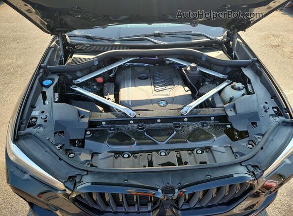 5UXCY6C02P9R83286 2023 BMW X6 Gray Շարժիչի բաժամունքի տեսք