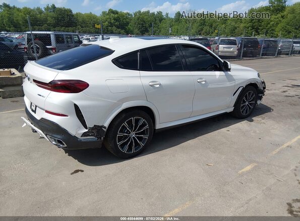 5UXCY6C03M9E61989 2021 BMW X6 White Задня права чверть