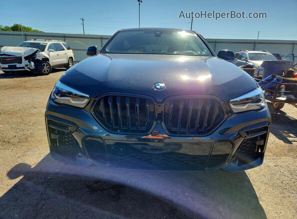 5UXCY6C04P9P85163 2023 BMW X6 Black Widok z przodu