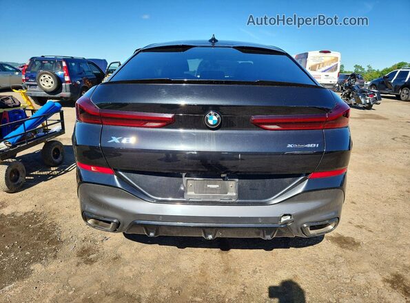 5UXCY6C04P9P85163 2023 BMW X6 Black Widok z tyłu