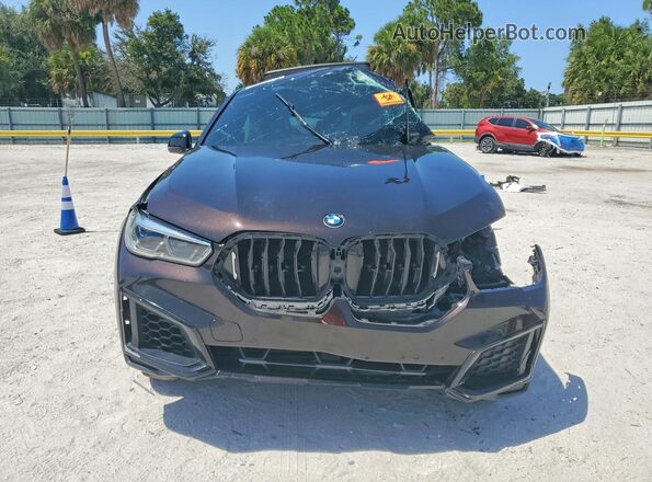 5UXCY6C05N9L38113 2022 BMW X6 Черный Вид спереди