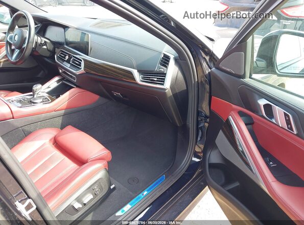 5UXCY6C06M9E93643 2021 BMW X6 Black წინა სალონის ხედი