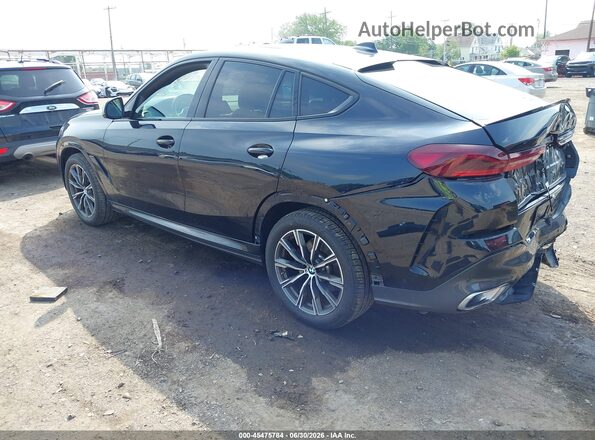 5UXCY6C06M9E93643 2021 BMW X6 Black უკანა მარცხენა