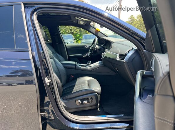 5UXCY6C07N9K62118 2022 BMW X6 Blue Вид спереду