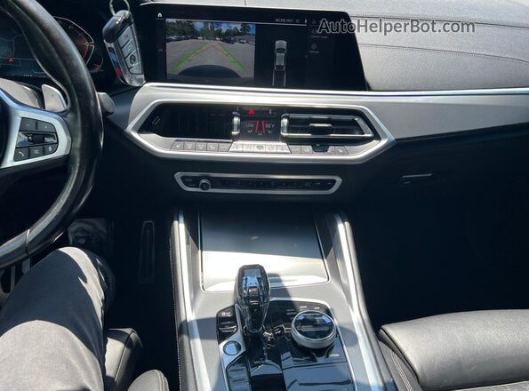 5UXCY6C07N9K62118 2022 BMW X6 Blue Вид задніх сидінь