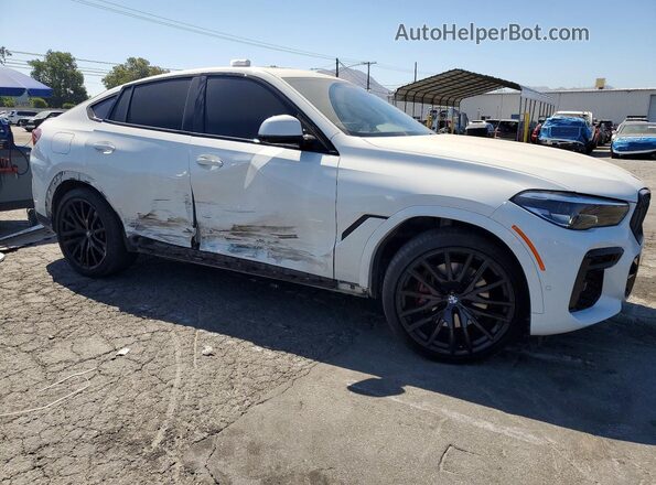5UXCY6C07N9K62314 2022 BMW X6 White Передня права чверть