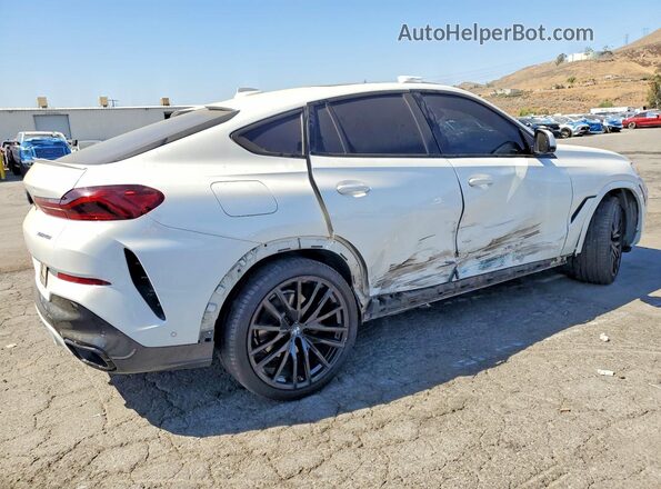 5UXCY6C07N9K62314 2022 BMW X6 White Задня права чверть